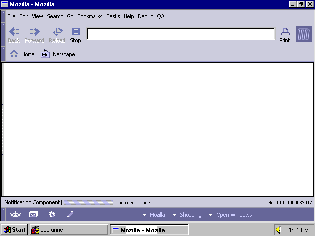 mozilla browser window